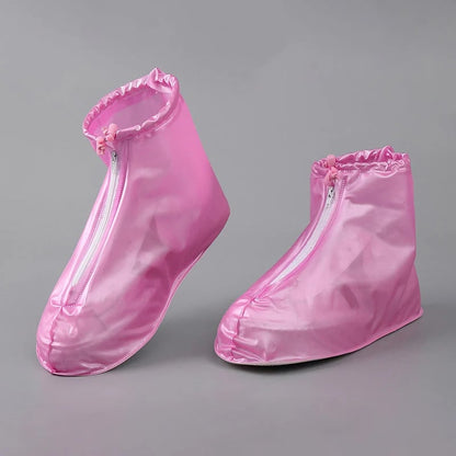 Waterproof Shoe Covers with Zipper & Adjustable Drawstring