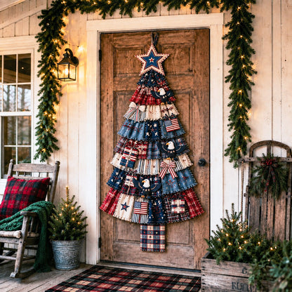 🎄Beginner-Friendly DIY Oversized Patchwork Christmas Tree Door Hanging Kit