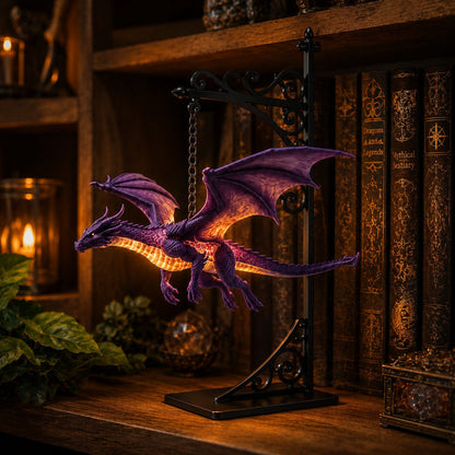 🔥Last Day 49% OFF -🏰Glowing Dragon Hanging Bookshelf Light