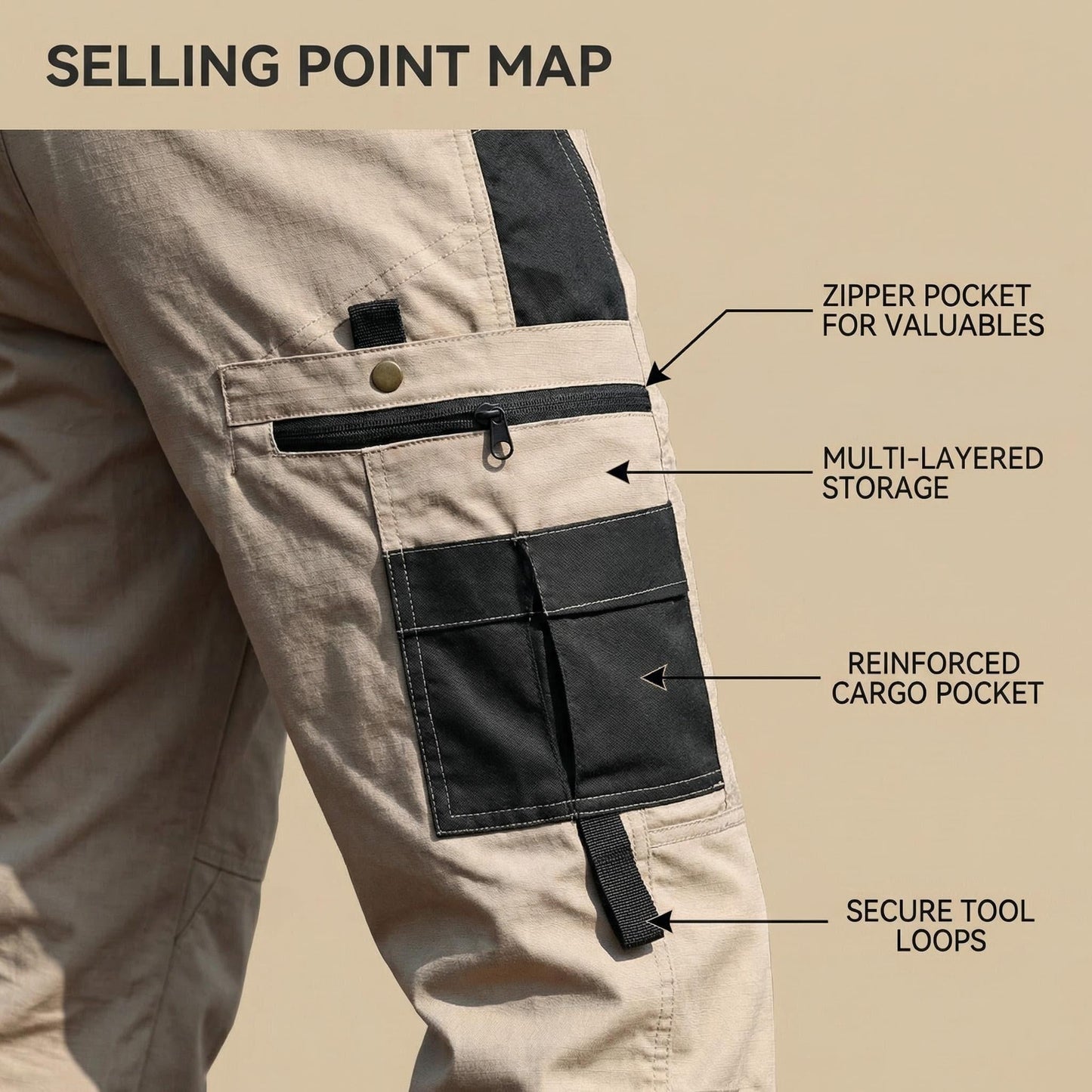 Indestructible Tactical Pants - Ripstop & Water-Resistant Work Cargoes