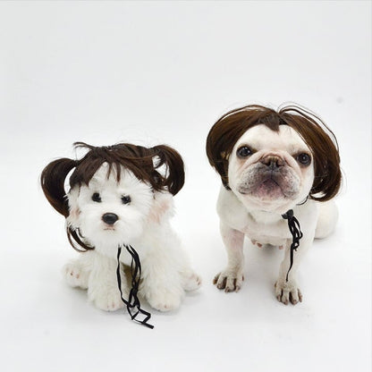 🔥Last Day 49% OFF🐶 Funny Pet Wig Headband for Dogs & Cats