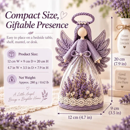 ⏳ Last Day 49% OFF – 👼 Blooming Guardian Angel Light | Floral Angel Figurine with Warm LED Glow in Lavender, Rose & Sage for Bedside Tables, Shelves & Meaningful Gifts ✨