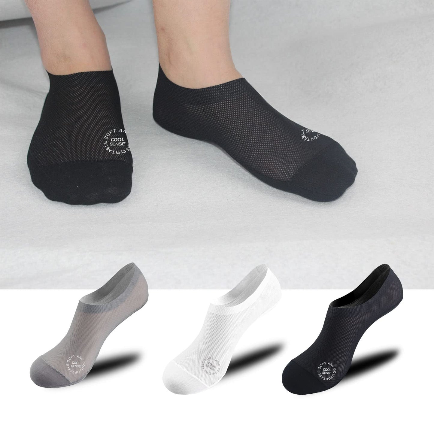💯 Ultra Thin No Show Liner Socks – Non Slip & Hidden Fit ✨