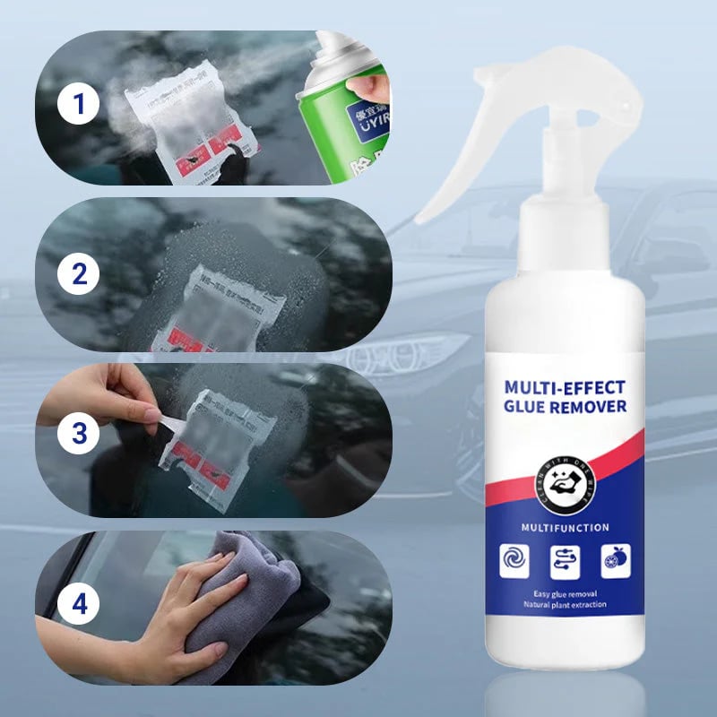 🧴[All-Purpose Adhesive Remover]— Stubborn labels? Residue won't budge? One spray, one wipe—instantly erased! ✨🚫