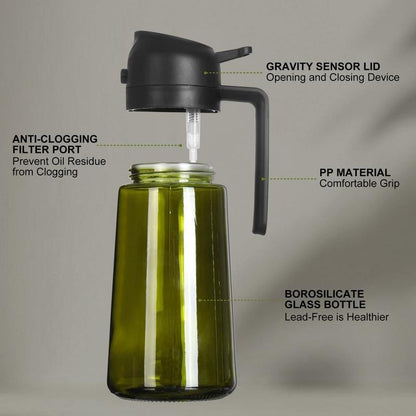 💕2 in 1 Glass Oil Sprayer & Dispenser