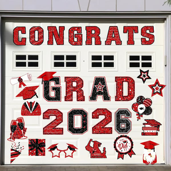 🎓 2026 Grad Car Magnets 🧲 – 30-Piece Set for Celebration Decor (Cars, Fridges & More) 🎁Buy 2 Free Shipping