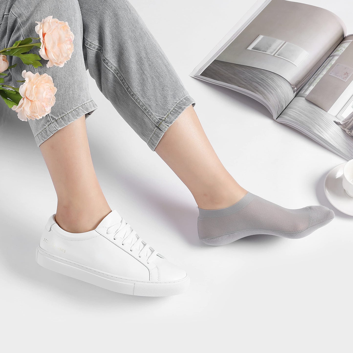 💯 Ultra Thin No Show Liner Socks – Non Slip & Hidden Fit ✨