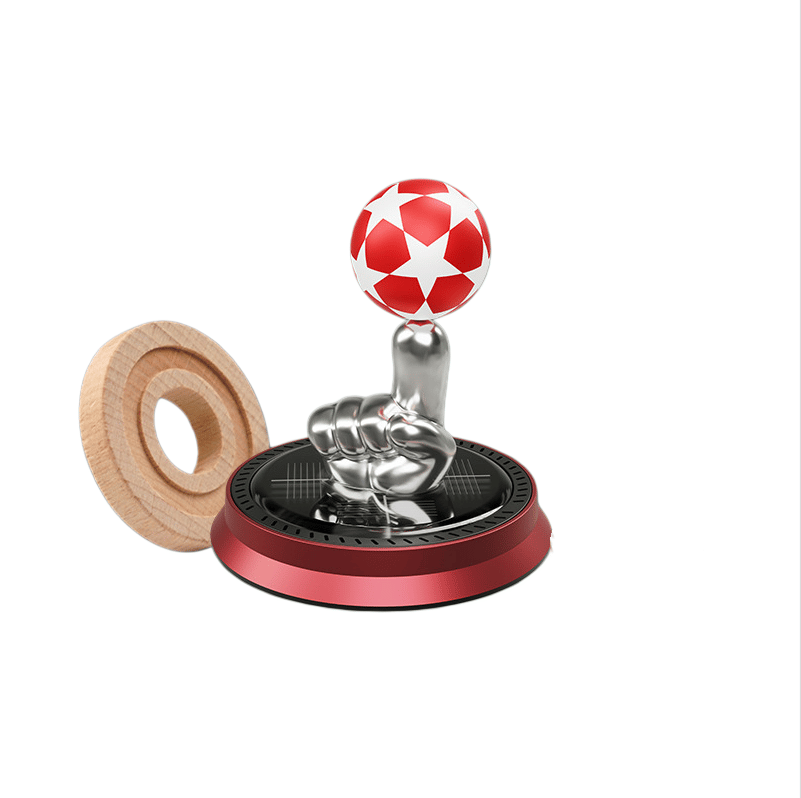 ⚽🚗Solar Rotating Football Car Air Freshener & Aromatherapy Diffuser