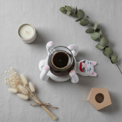 Cat Coaster - Scandinavian Flatlay