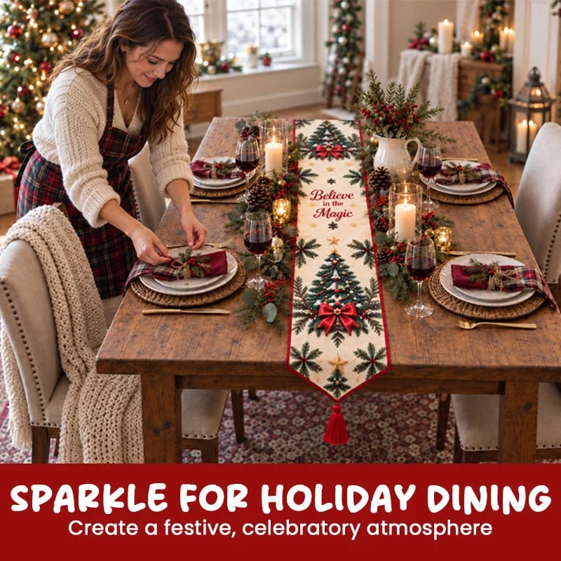 🔥HOT SALE🔥✨ DIY Christmas Diamond Painting Table Runner Kit