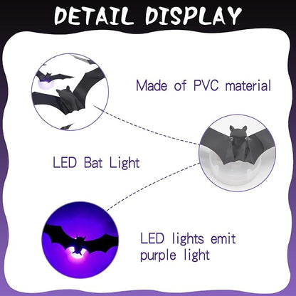 Halloween 3D Lighted LED Flashing Bats