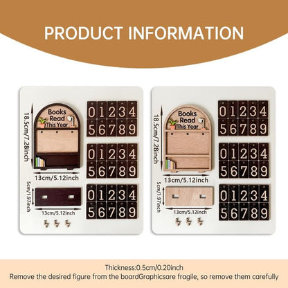 🔥Hot Sale - 49% OFF🔥Wooden Annual Reading Count Display Piece