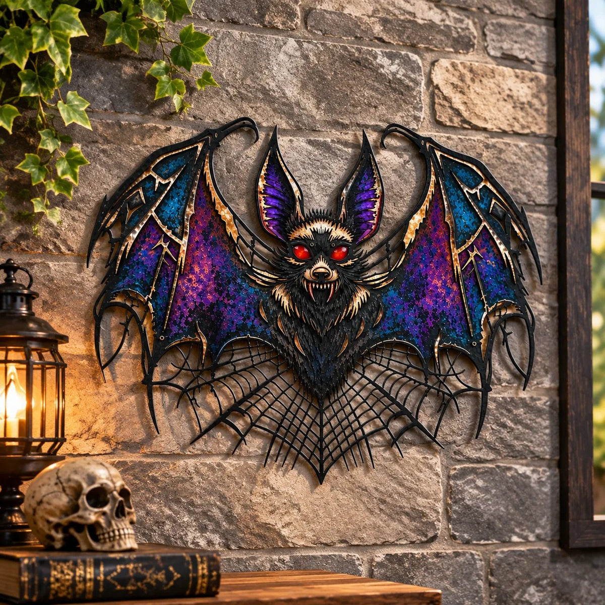 ⏰ LAST DAY 49% OFF - Gothic Vampire Bat Metal Wall Art (📦Buy 2 Free Shipping)