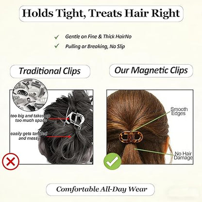 🔥Last Day 70% OFF🔥 Magnetic No-Slip Hair Clips – Strong Hold Easy-Clip Set