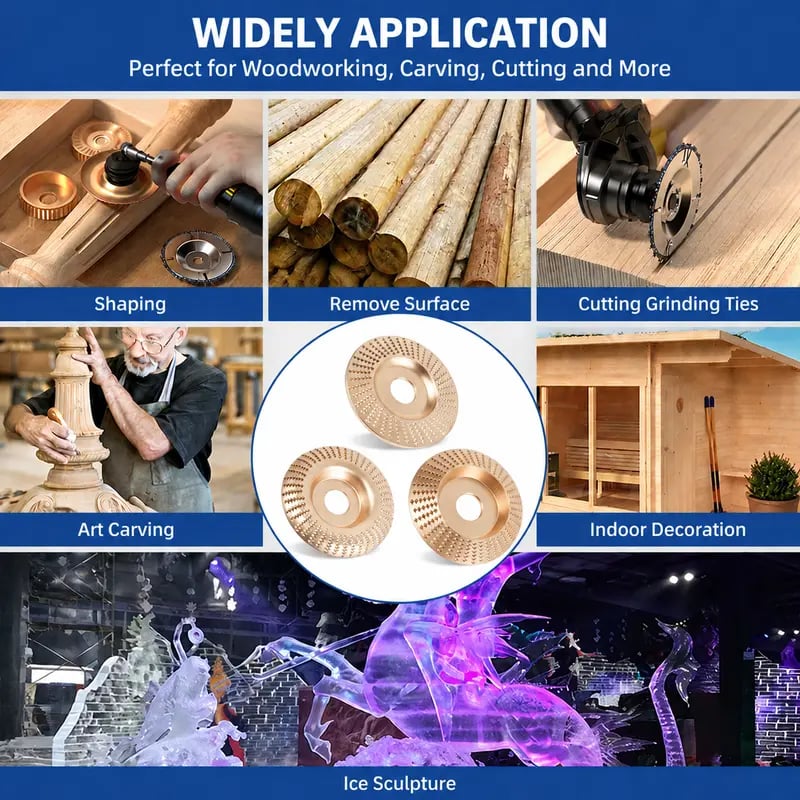🔥Last Day 60% OFF🔥Heavy-Duty Wood Carving Disc Set