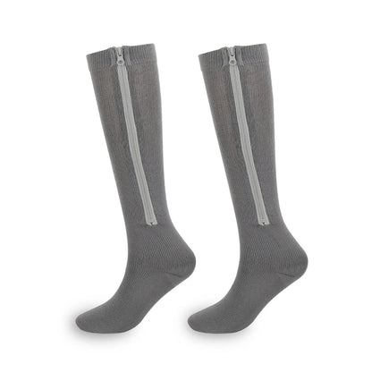 ❌No More Struggle 🏃‍♂️ Sports Zipper Socks – Comfort, Support & Easy On/Off