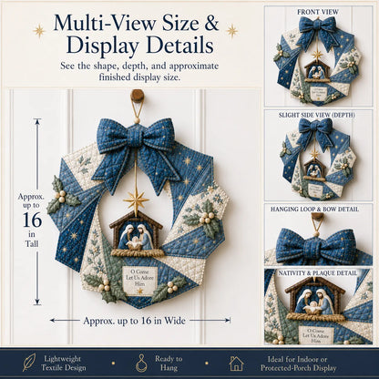 🔥LAST DAY 50% OFF - 🎄Christmas Fabric Wreath DIY Kit – A Keepsake You’ll Hang with Pride Year After Year💫