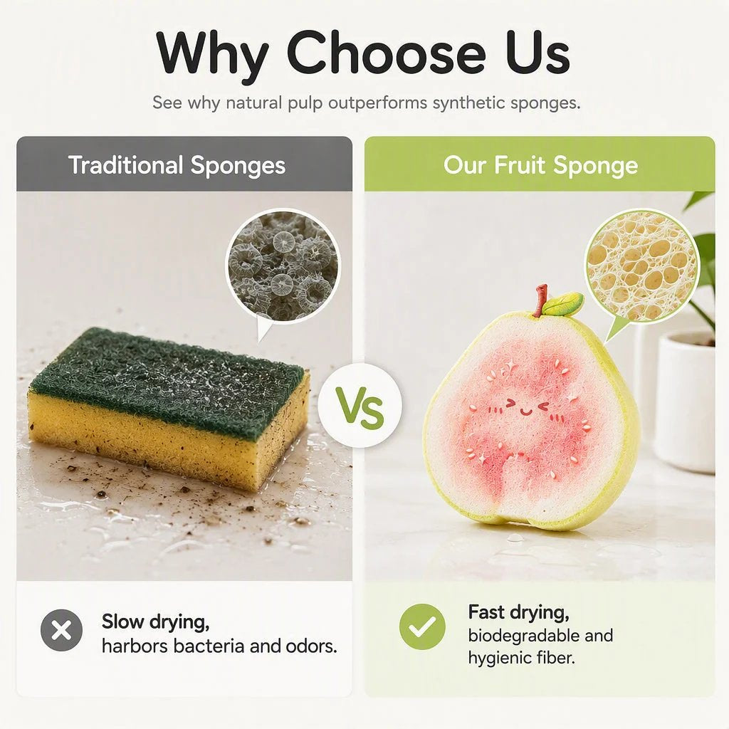🥗✨Cute fruit-shaped dishwashing sponge brush⏳