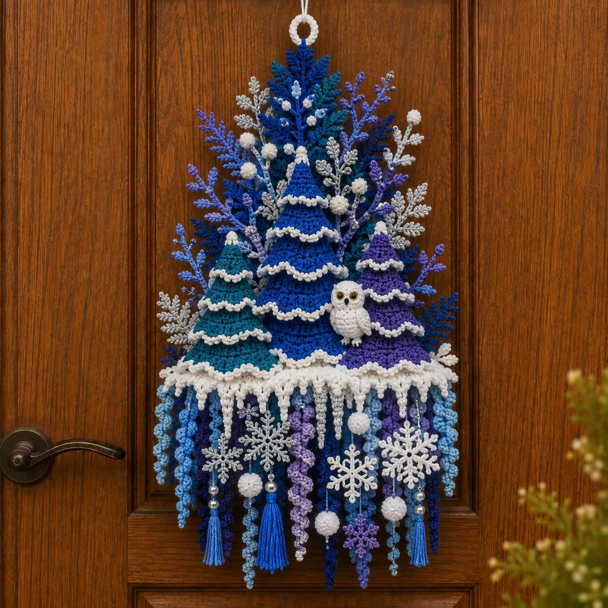 ⏳ Last Day 49% OFF – 🧶 DIY Seasonal 3D Crochet Door Hanger Kit Collection | Coordinated Yarn, Filling, Accessories & Step-by-Step Instructions Included 💕