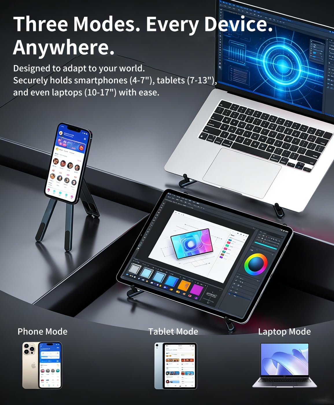 🎁Last Day 70% OFF 🔥3-in-1 Magnetic Foldable Laptop Stand