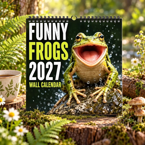 🔥HOT SALE🔥🐸 2027 Funny Frog Calendar – Perfect for Frog Lovers 📅 🍀