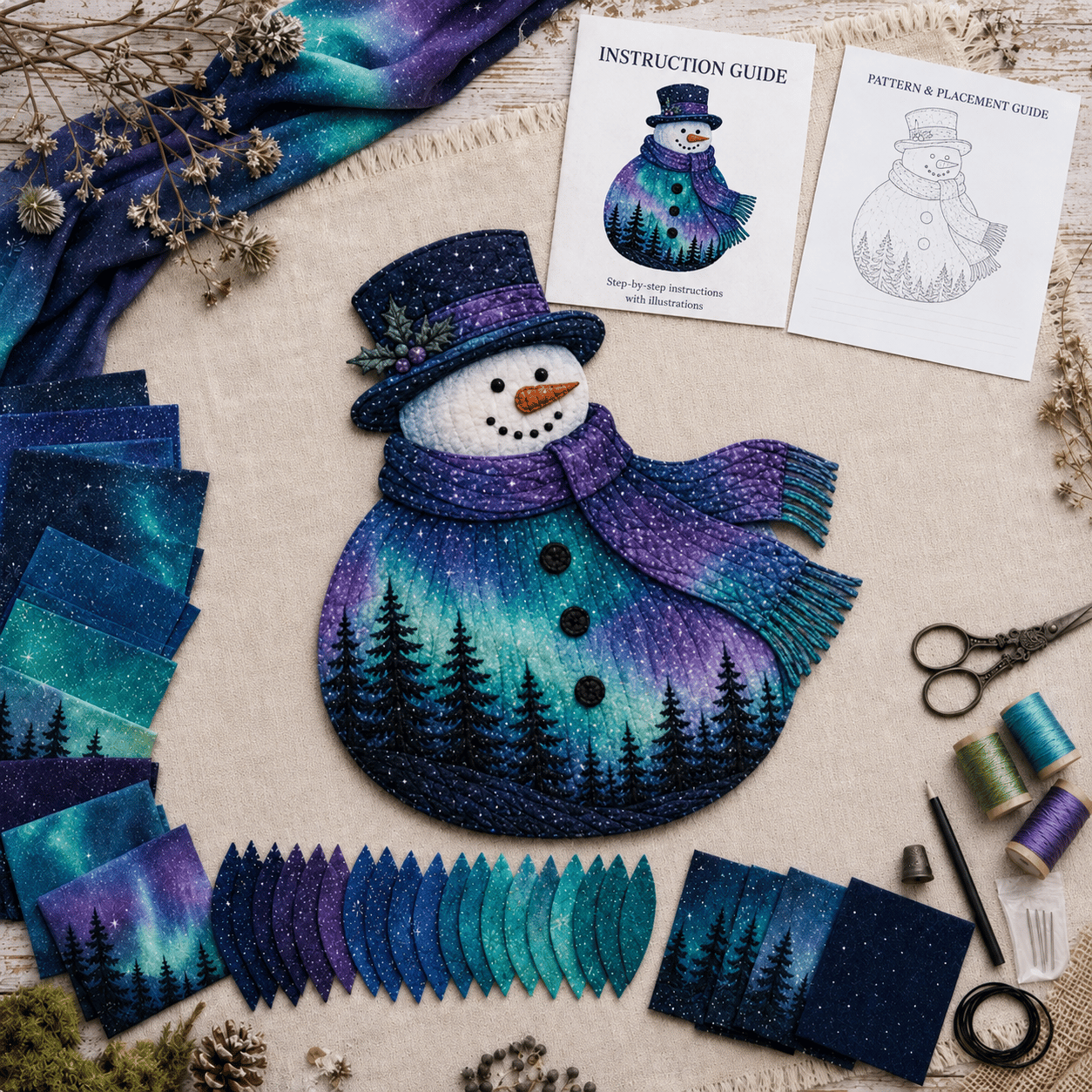 🧵 Christmas Fabric Art Door Hanging Craft Kit - Limited Time 50% OFF