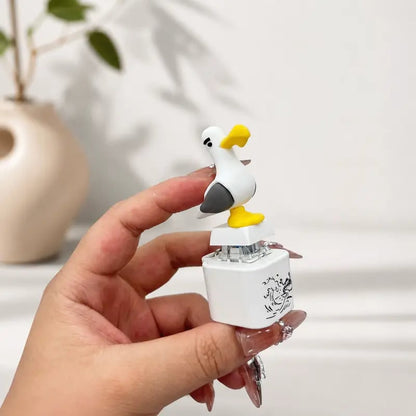 🕹️Seagull “MINE!” Button Keychain – Real Sound & LED Light 🎶💡