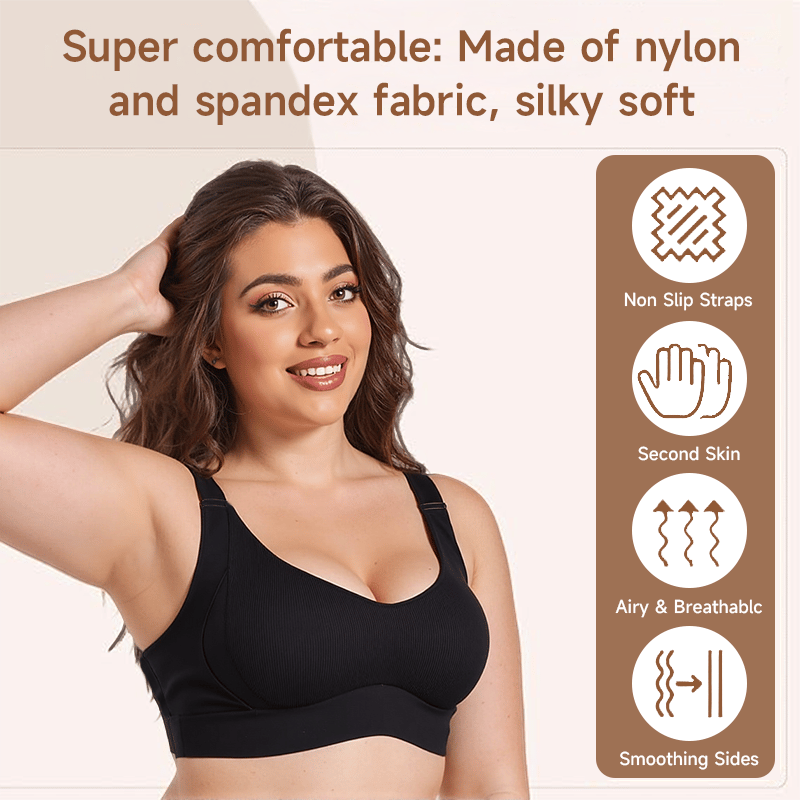 🎁Last Day Discount - 50% OFF🔥Super Firming Wire-Free Push Up Bra All-Day Comfort No More Sagging