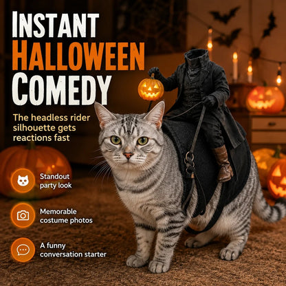 😺The Headless Horseman Rider™ Pet Costume🎃