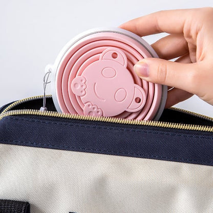 270ML Foldable Silicone Travel Cup - Anti-Slip Anti-Scald Camping Mug