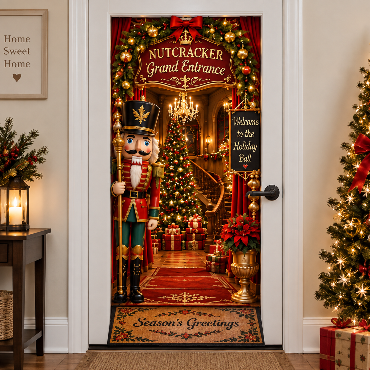 🎅Christmas Magic Door Portal™ – Life-Size Holiday Door Cover✈️