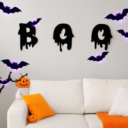 Halloween 3D Lighted LED Flashing Bats