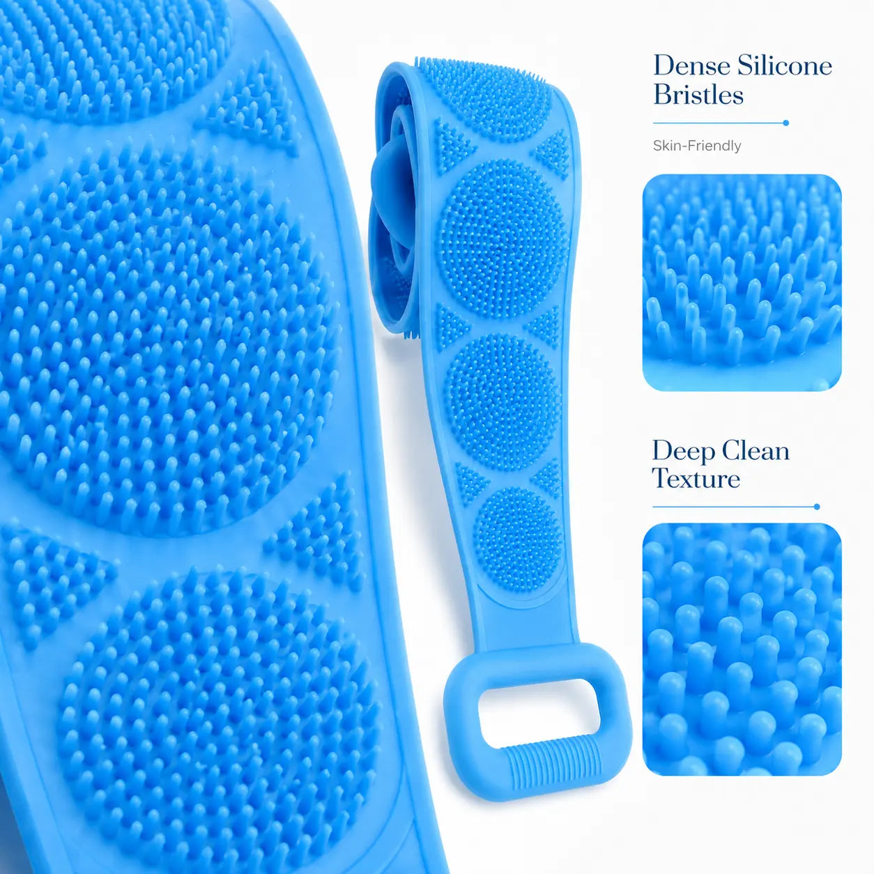 🛁Summer Limited-Time 50% OFF 💦Double-Sided Silicone Back Scrubber-Easily exfoliate dead skin