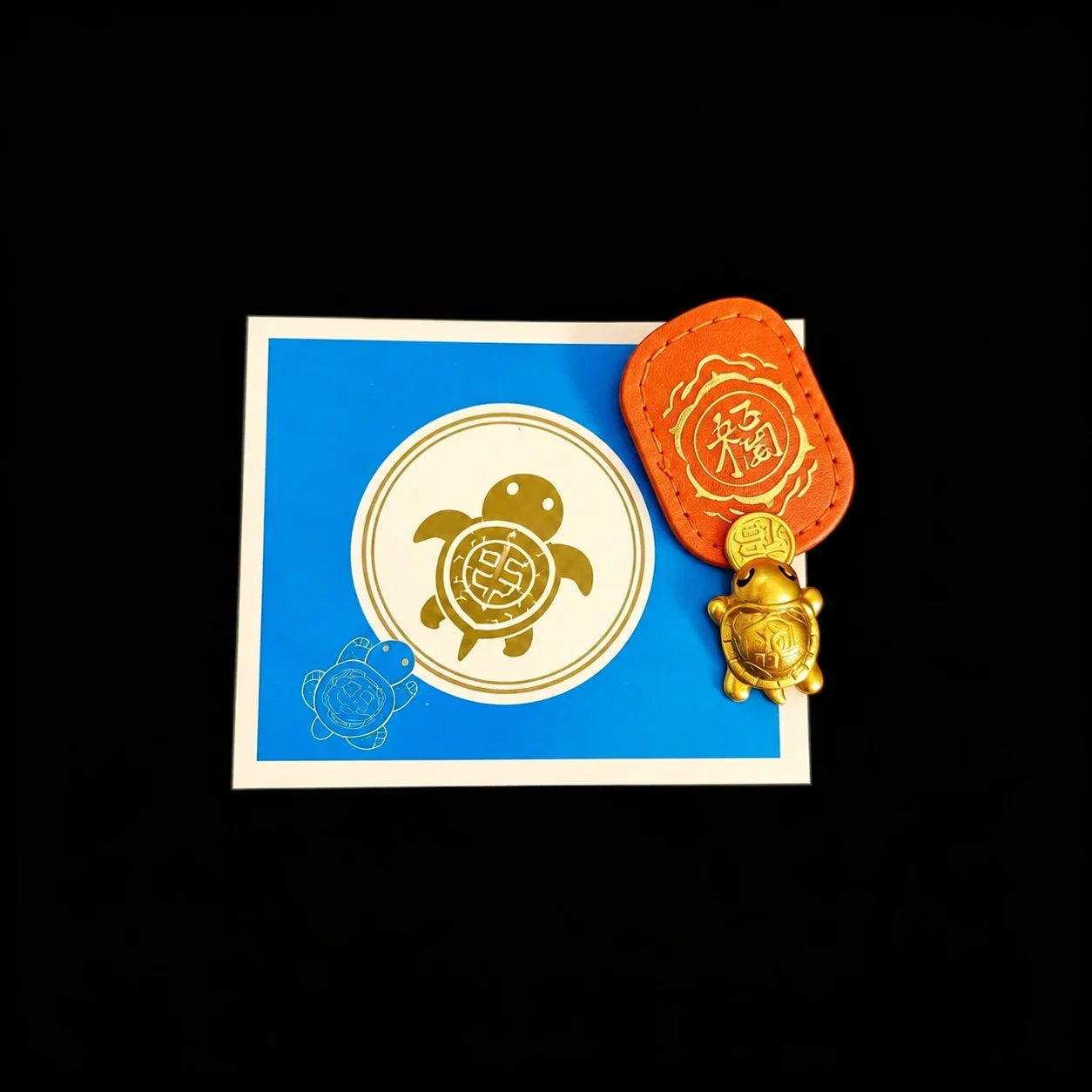 2026 Golden Turtle Charm – Bites onto Luck Never Lets Go