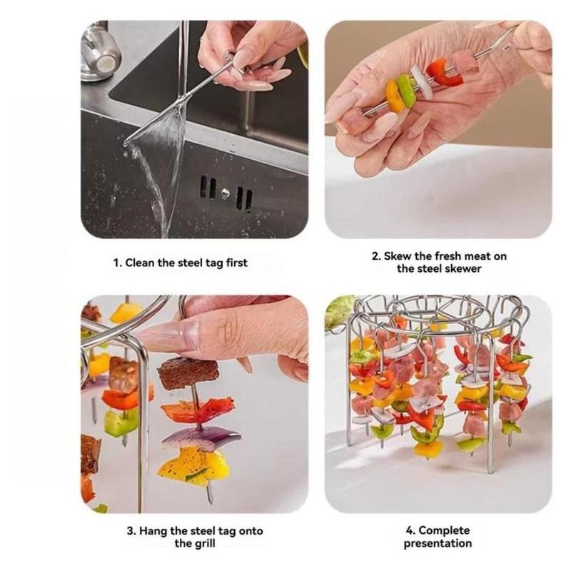✨Summer Limited-Time 50% OFF 🍳Stainless Steel Air Fryer Skewer Rack