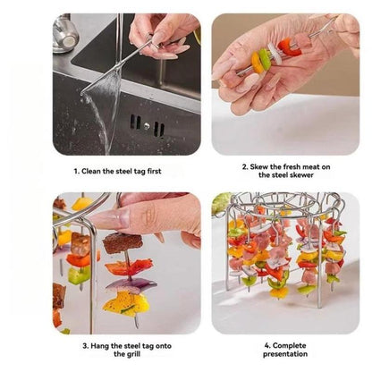 ✨Summer Limited-Time 50% OFF 🍳Stainless Steel Air Fryer Skewer Rack