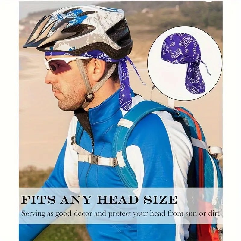 🧢 Men's Cooling Headscarf Cap | Versatile Outdoor Headwear 🏍️🚵 All-Action Comfort for Every Adventure