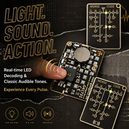 🎁Last Day 50% OFF -📟 Morse Code Trainer Card Pro (LED Edition)