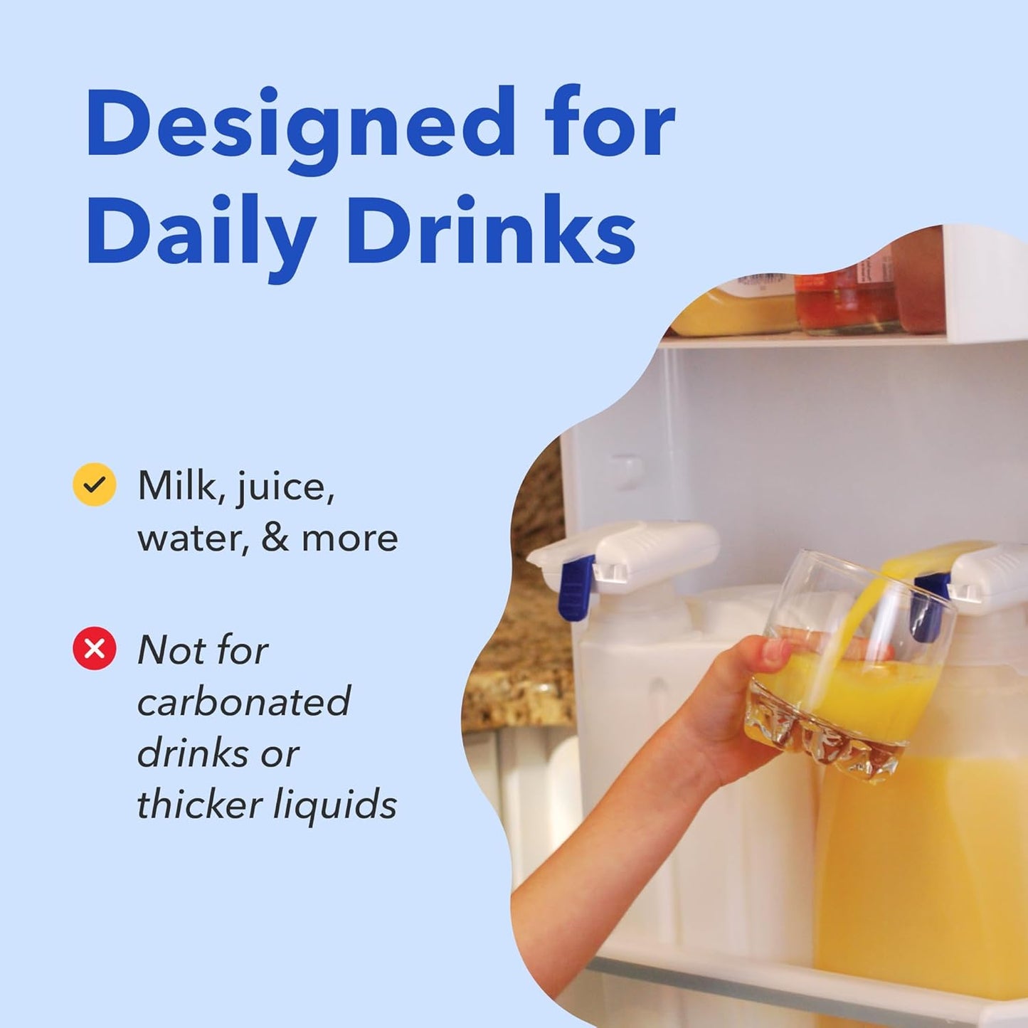 🔥LAST DAY 50% OFF - 🚰 Automatic Drink Dispenser – One-Handed Pour, Zero Mess! (Set of 2)