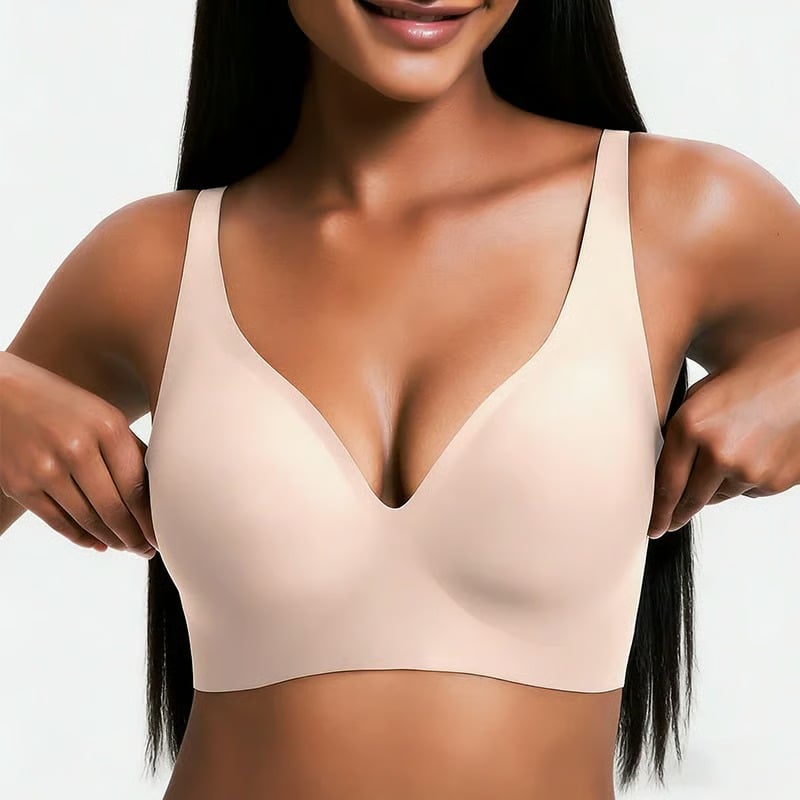 🔥NESLEMY Wireless Bra🔥 | Comfortable Push-Up, Seamless, Deep V for Daily Wear