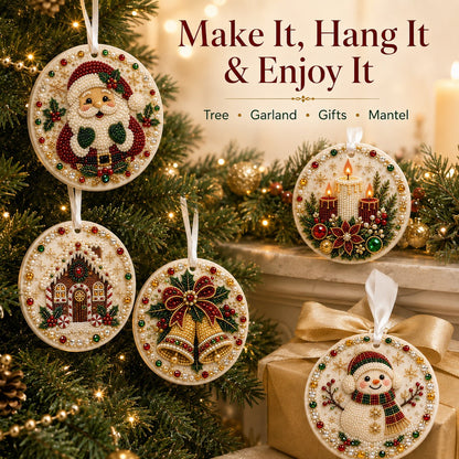 ✨ DIY-Weihnachtsschmuckkollektion aus Perlen und Edelsteinen