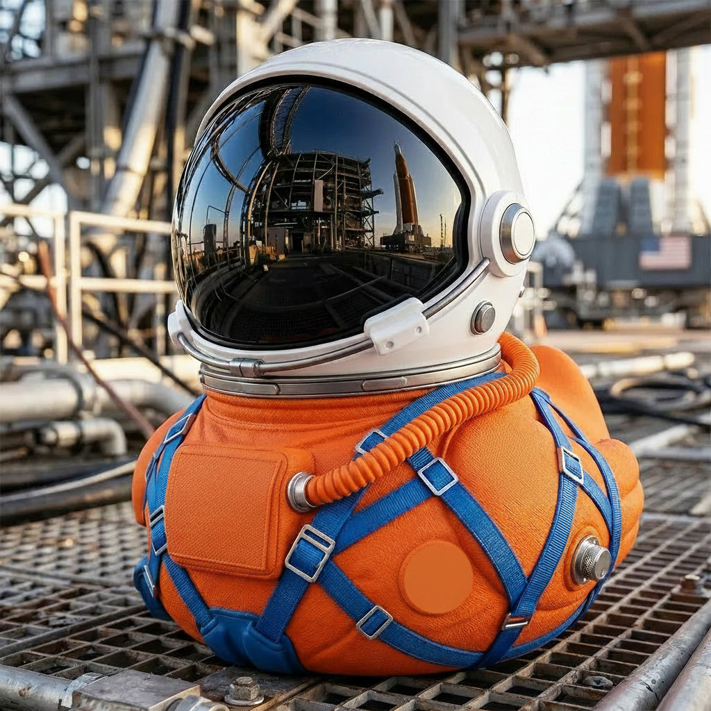 Limited Edition Artemis II Mission Moon Launch Commemorative Astronaut Duck🔥