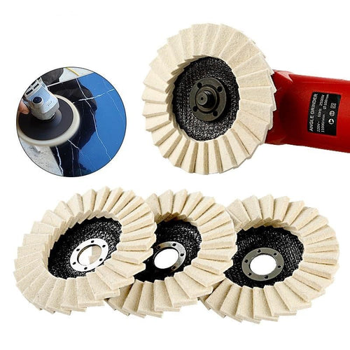 Premium Wool Felt Polishing Flap Disc for Angle Grinders – Effortless Mirror Finish