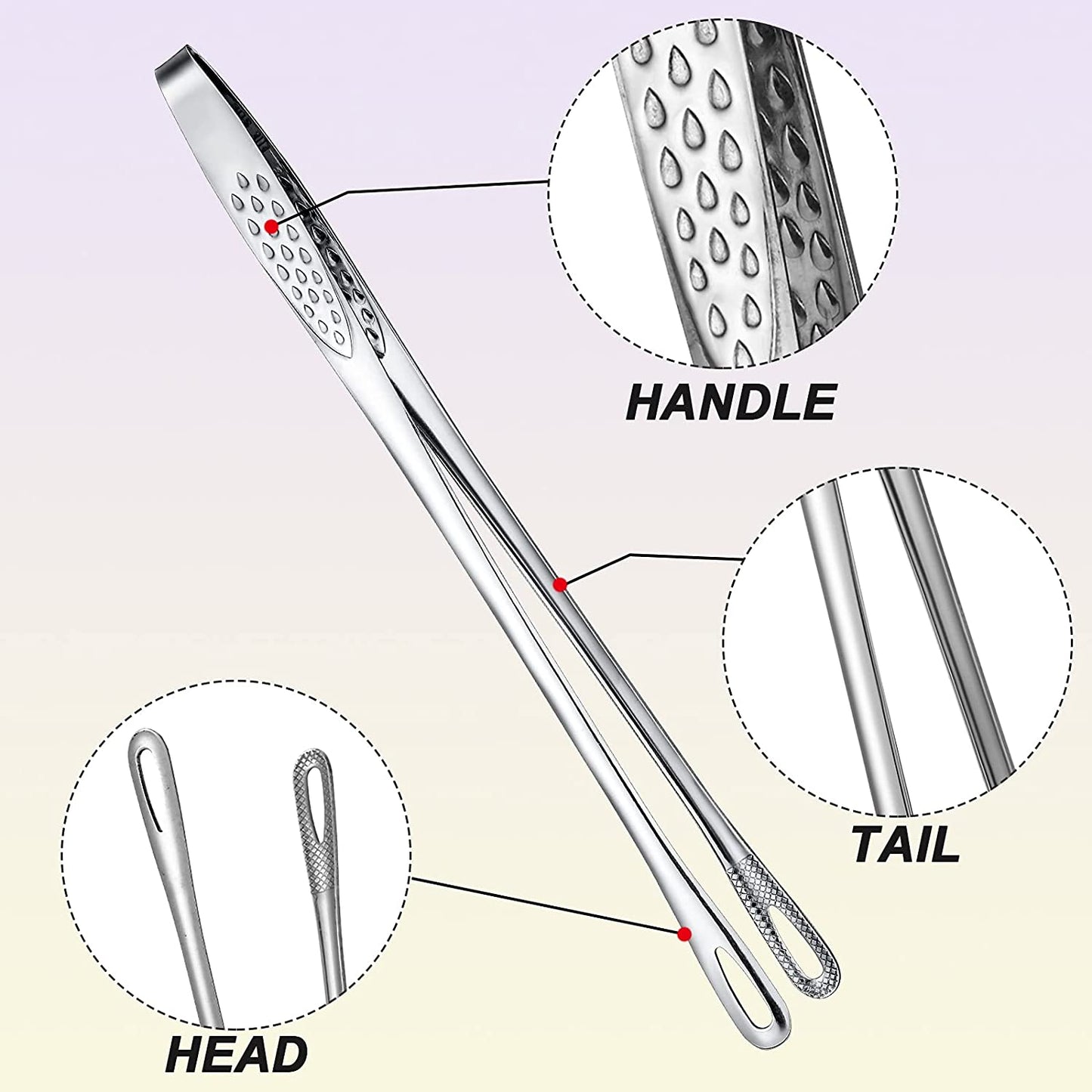 (🔥2026 New Year Sale-49% OFF) Stainless Steel Grill Tongs