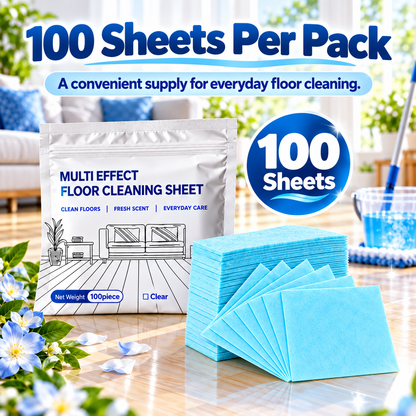 100 PCS 🧼 Dissolvable Floor Cleaning Sheets – Just Add Water & Mop🍀