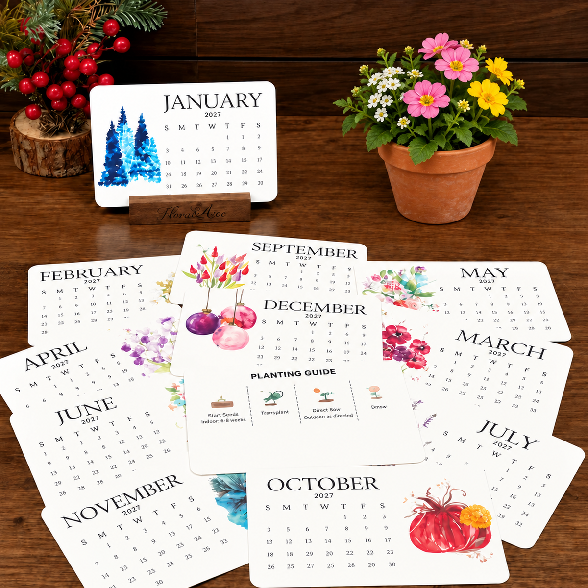 ✨🏆early Holiday Sale 49% Off🌱eco-friendly Plantable “timeless” Seed Calendar 2027