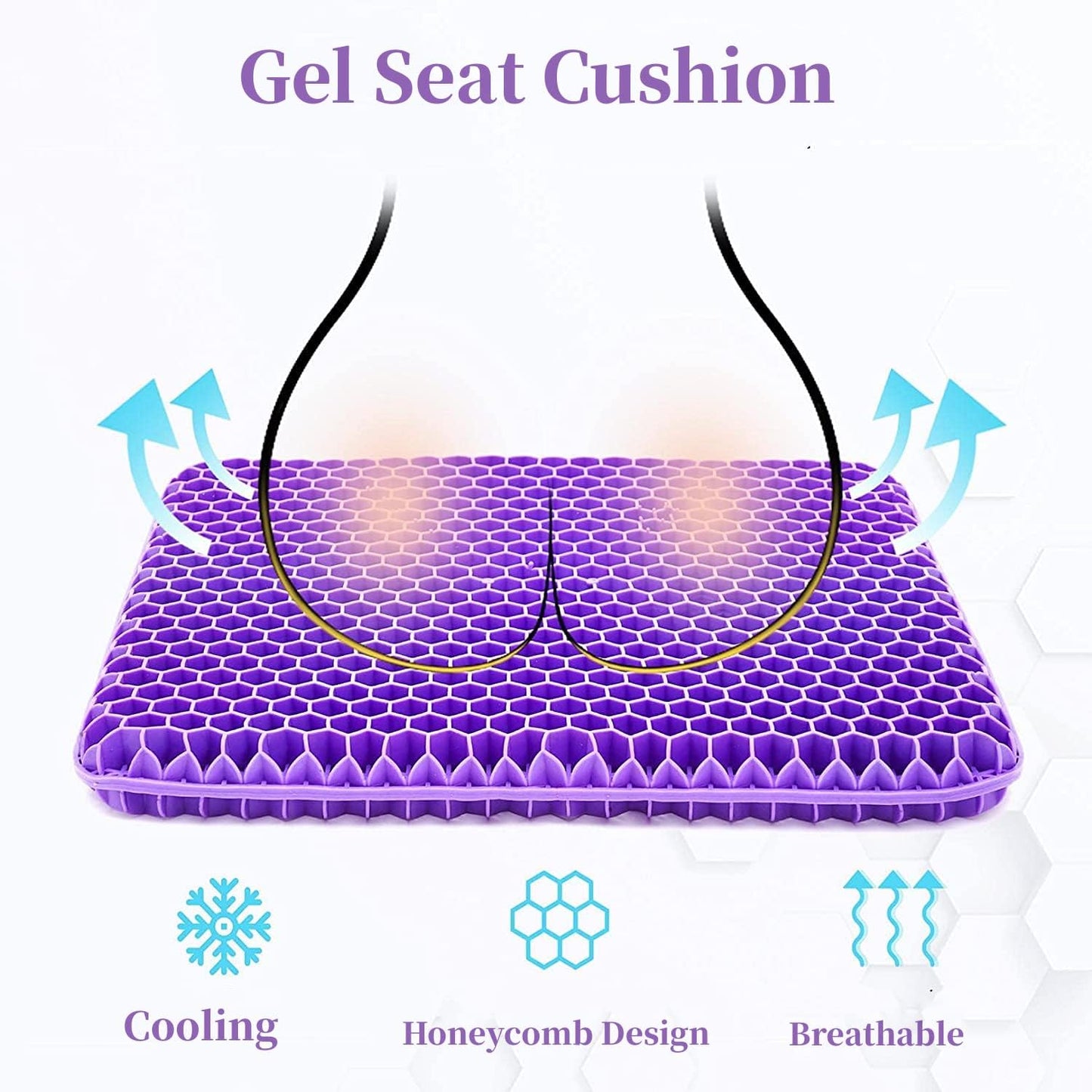 🔥49% OFF✨ Ergonomic Silicone Seat Cushion – Relief You Can Feel