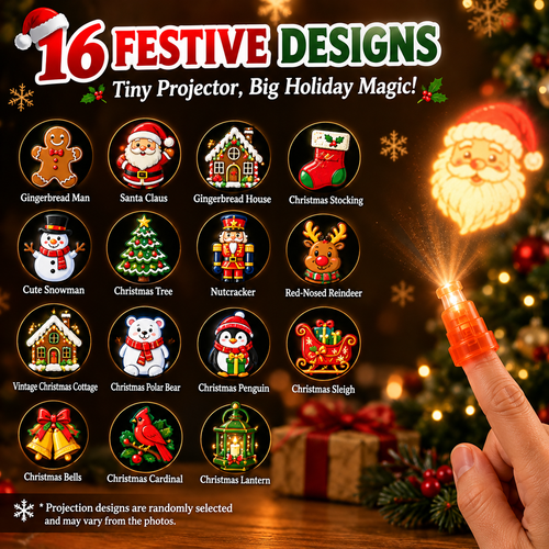 🎁Christmas Finger Projector Lights – Mini Pattern Projector🎄