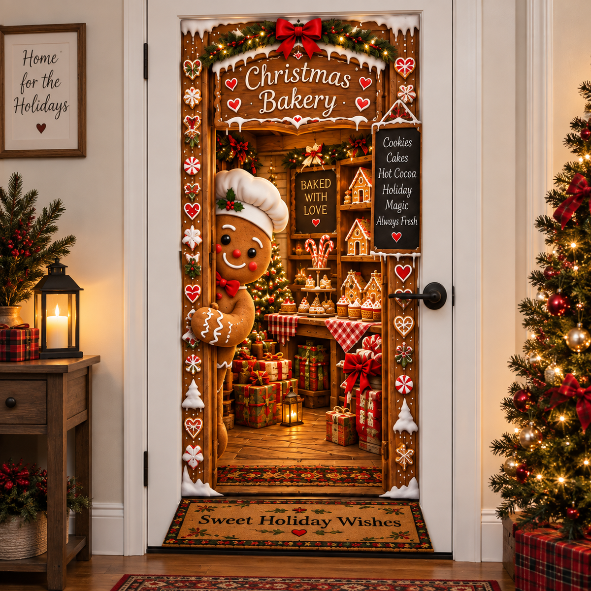 🎅Christmas Magic Door Portal™ – Life-Size Holiday Door Cover✈️