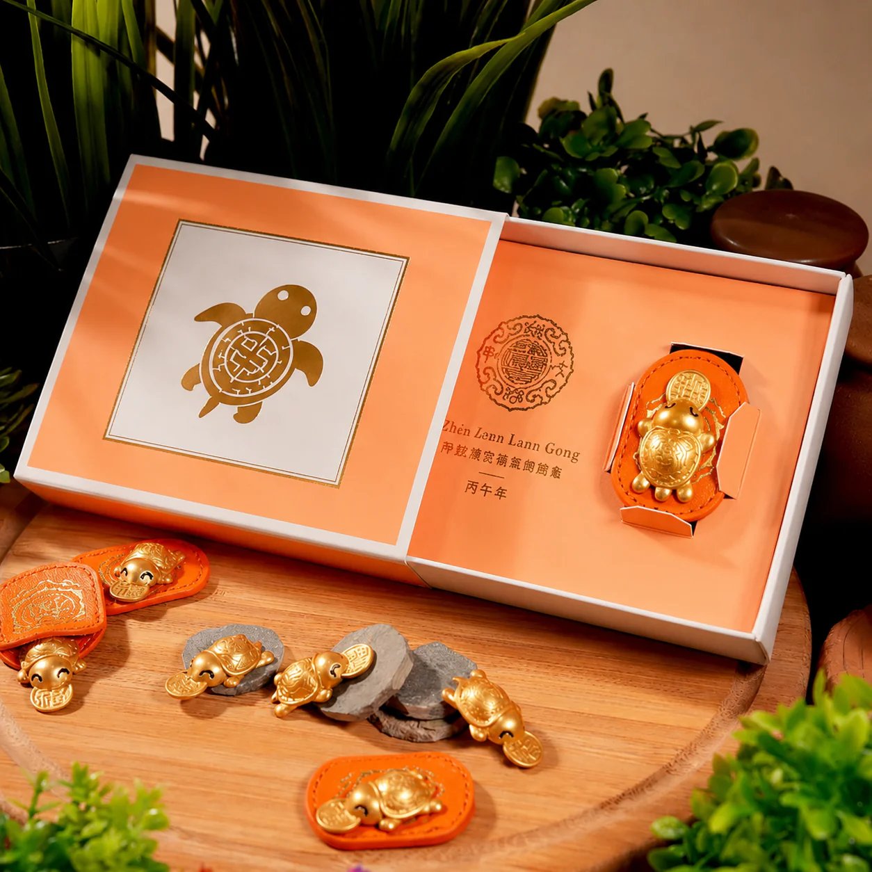 2026 Golden Turtle Charm – Bites onto Luck Never Lets Go